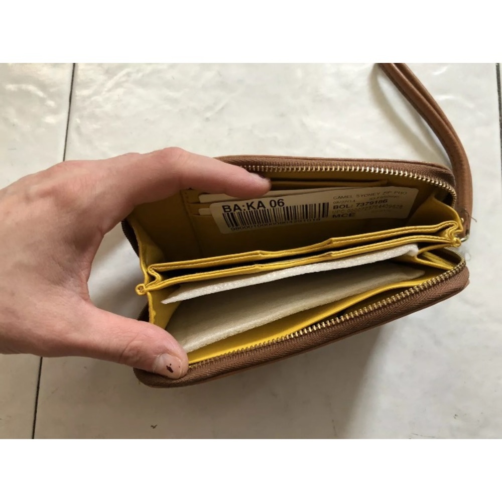 Fossil wallet wristlet Clutch Bag Leather Card - Picture 4 of 8